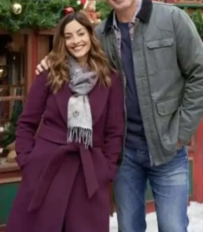 Mystery on Mistletoe Lane 2023 Erica Cerra Wool Coat