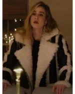 Helen Movie Helen’s Dead 2023 Shearling Fur Leather Coat