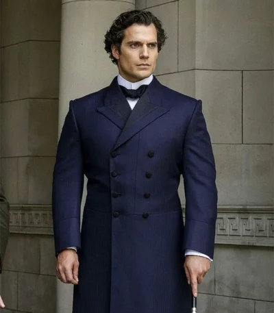 Henry Cavill Enola Holmes Sherlock Holmes Blue Coat