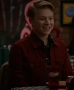 High School Musical Joe Serafini Maroon Trucker Jacket