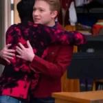 High School Musical Joe Serafini Maroon Trucker Jacket
