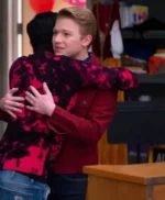 High School Musical Joe Serafini Maroon Trucker Jacket