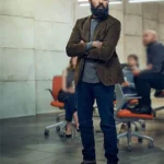 Himesh Patel Don’t Look Up Phillip Suede Leather Blazer Jacket