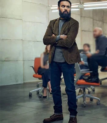 Himesh Patel Don’t Look Up Phillip Suede Leather Blazer Jacket