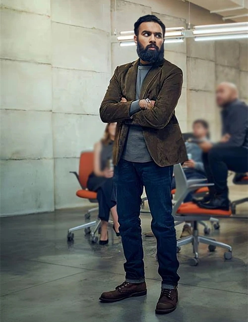 Himesh Patel Don’t Look Up Phillip Suede Leather Blazer Jacket Himesh Patel Don’t Look Up Phillip Suede Leather Blazer Jacket