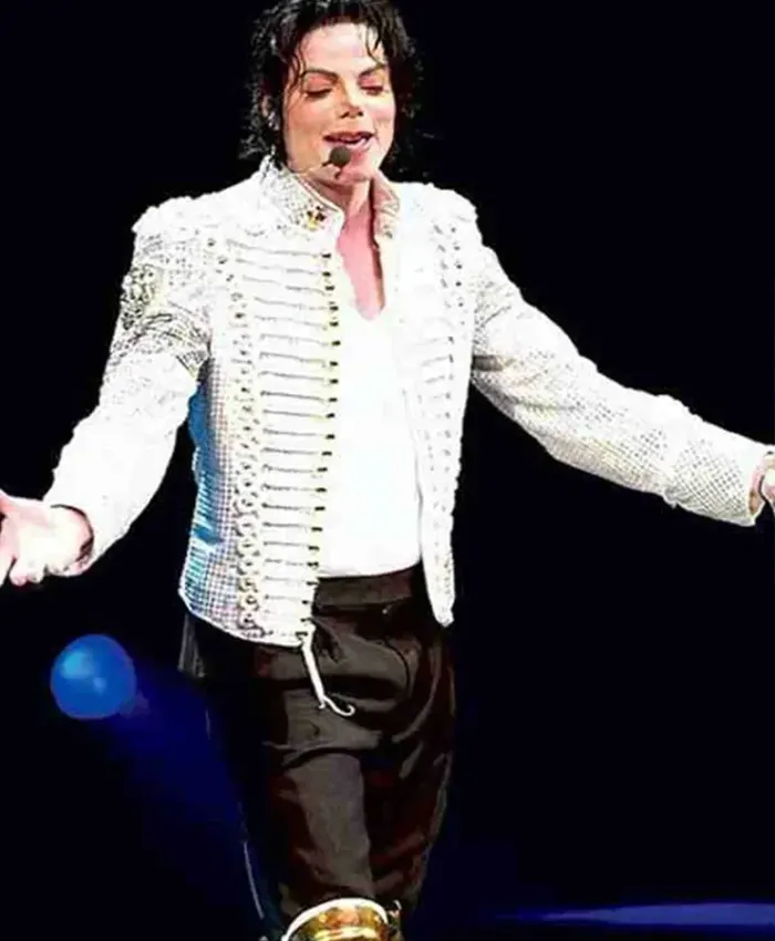 History Tour Michael Jackson Sequin White Jacket History Tour Michael Jackson Sequin White Jacket