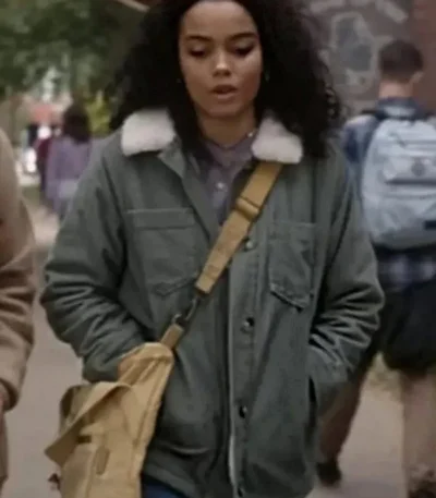 Hocus Pocus 2 Becca Fur Collar Jacket
