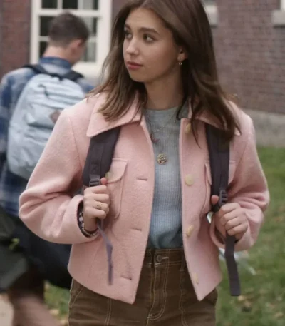 Hocus Pocus 2 Cassie Light Pink Jacket