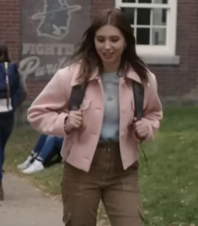 Hocus Pocus 2 Cassie Light Pink Jacket