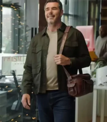 How to Fall in Love by Christmas 2023 Dan Payne Green Cotton Jacket