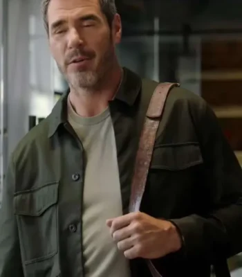 How to Fall in Love by Christmas 2023 Dan Payne Green Cotton Jacket