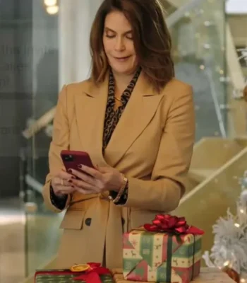 How to Fall in Love by Christmas 2023 Teri Hatcher Trench Coat