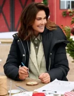How to Fall in Love by Christmas Teri Hatcher Black Puffer Jacket