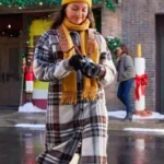 Humberly Gonzalez Friends and Family Christmas 2023 Plaid Coat