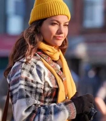 Humberly Gonzalez Friends and Family Christmas 2023 Plaid Coat