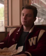 I Am Not Okay With This Brad Lewis Red Varsity Jacket