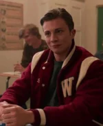 I Am Not Okay With This Brad Lewis Red Varsity Jacket