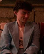 I Am Not Okay With This Stanley Barber Blue Blazer Coat