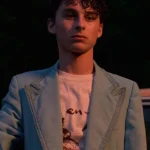 I Am Not Okay With This Stanley Barber Blue Blazer Coat