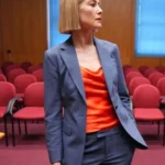 Marla Grayson I Care a Lot Rosamund Pike Grey Blazer