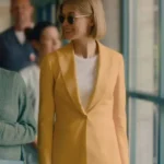 Marla Grayson I Care a Lot Yellow Blazer Coat