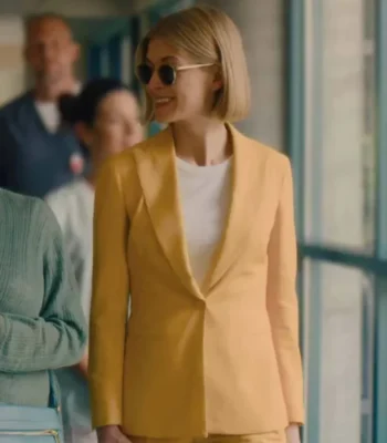 Marla Grayson I Care a Lot Yellow Blazer Coat