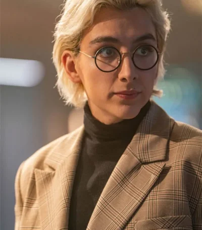 Ian Wright Quantum Leap Crop Checked Blazer