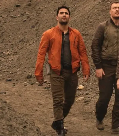 Ignacio Serricchio Orange Cotton Jacket Lost In Space