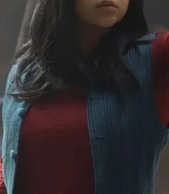 Iman Vellani Ms. Marvel Kamala Khan Blue Vest