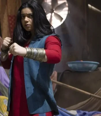 Iman Vellani Ms. Marvel Kamala Khan Blue Vest