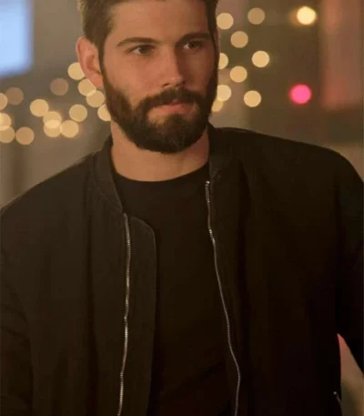In The Dark Max Parish Black Bomber Jacket