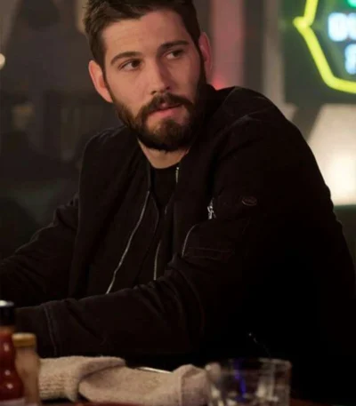 In The Dark Max Parish Black Bomber Jacket