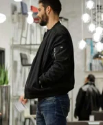 In The Dark Max Parish Black Bomber Jacket
