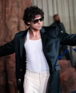 One Piece S02 Premiere Inaki Godoy Black Satin Coat