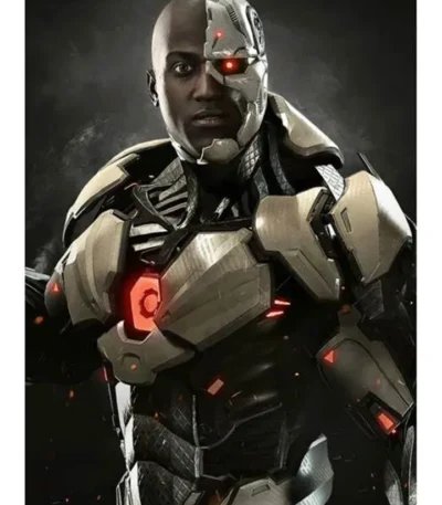 Injustice 2 Cyborg Costume Leather Jacket