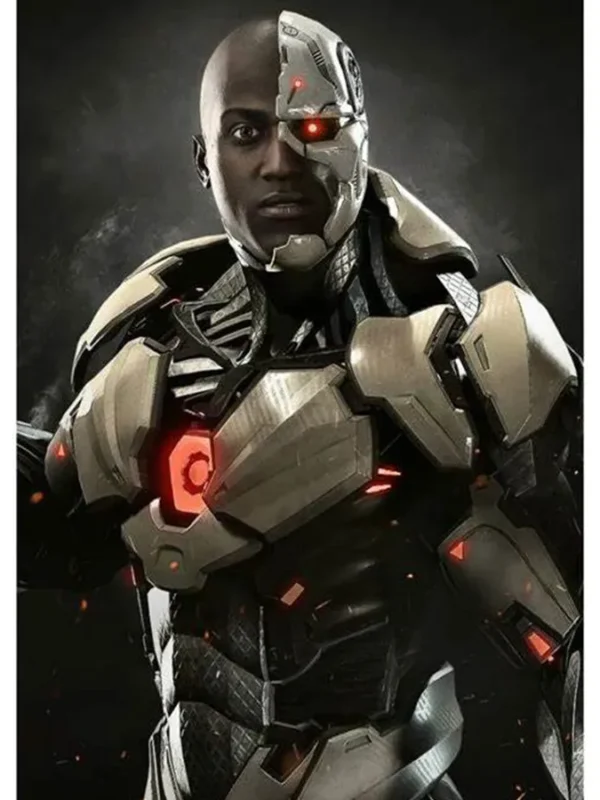 Injustice 2 Cyborg Costume Leather Jacket