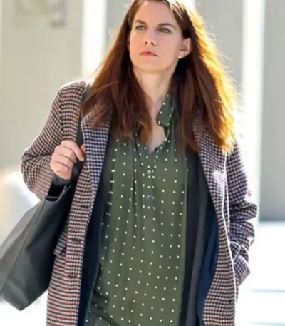 Inventing Anna Vivian Kent Checkered Trench Coat