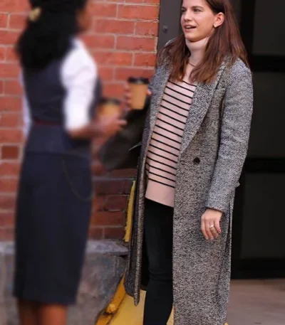 Inventing Anna Vivian Kent Grey Trench Coat