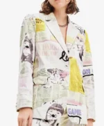 Isadora Artiñán Elite Season 08 Newspaper Blazer