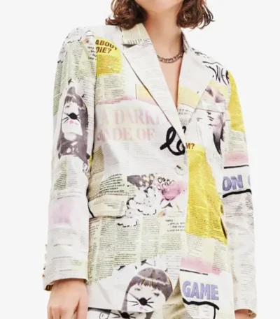 Isadora Artiñán Elite Season 08 Newspaper Blazer