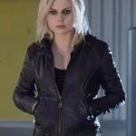 Izombie Rose McIver Dark Blue Leather Jacket