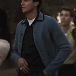 Jacob Elordi Priscilla 2023 Blue Jacket