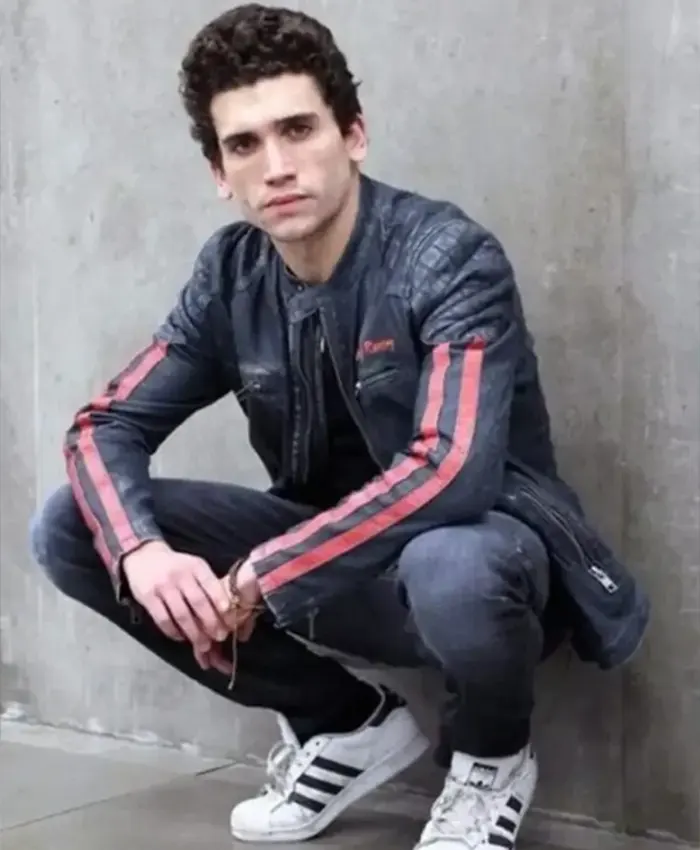 Jaime Lorente Elite Nano Quilted Black Leather Jacket Jaime Lorente Elite Nano Quilted Black Leather Jacket