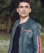 Jaime Lorente Elite Nano Quilted Black Leather Jacket