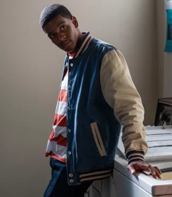 Jamal Turner On My Block Denim Varsity Jacket