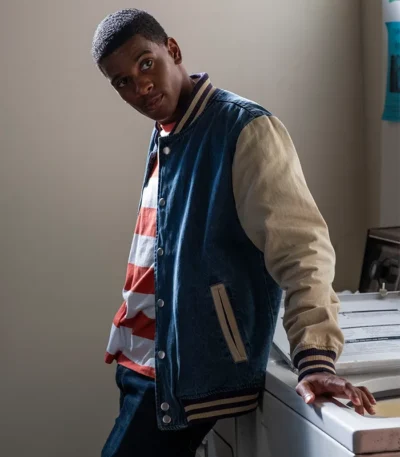 Jamal Turner On My Block Denim Varsity Jacket