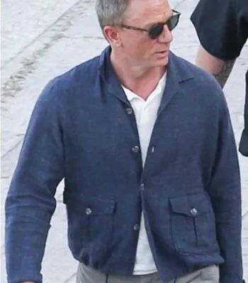 James Bond No Time To Die Shirt Style Blue Jacket