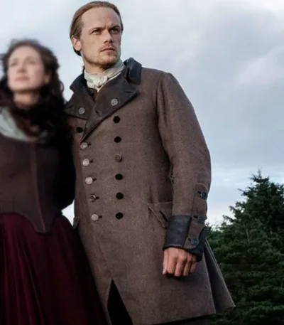 Jamie Fraser Outlander Double Breasted Coat