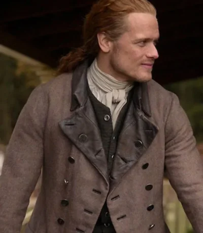 Jamie Fraser Outlander Double Breasted Coat