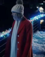 Jane Widdop It’s A Wonderful Knife 2023 Red Wool Coat